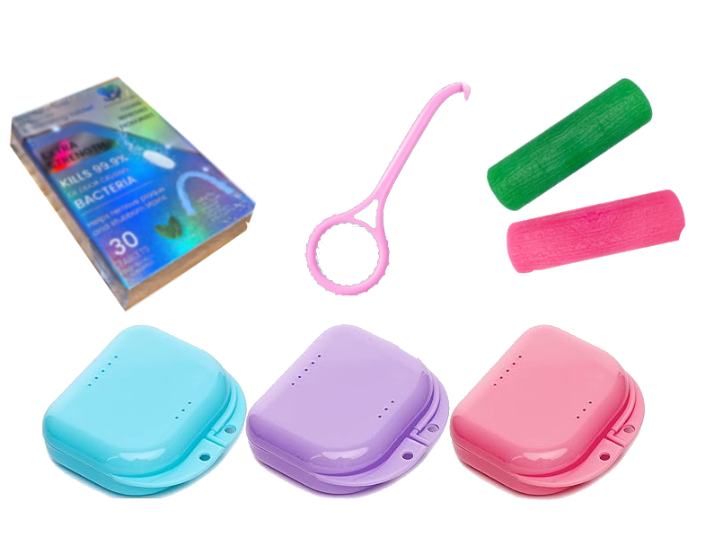 Clear aligner accessory  kit for Oakland Smile Dentistry patients only