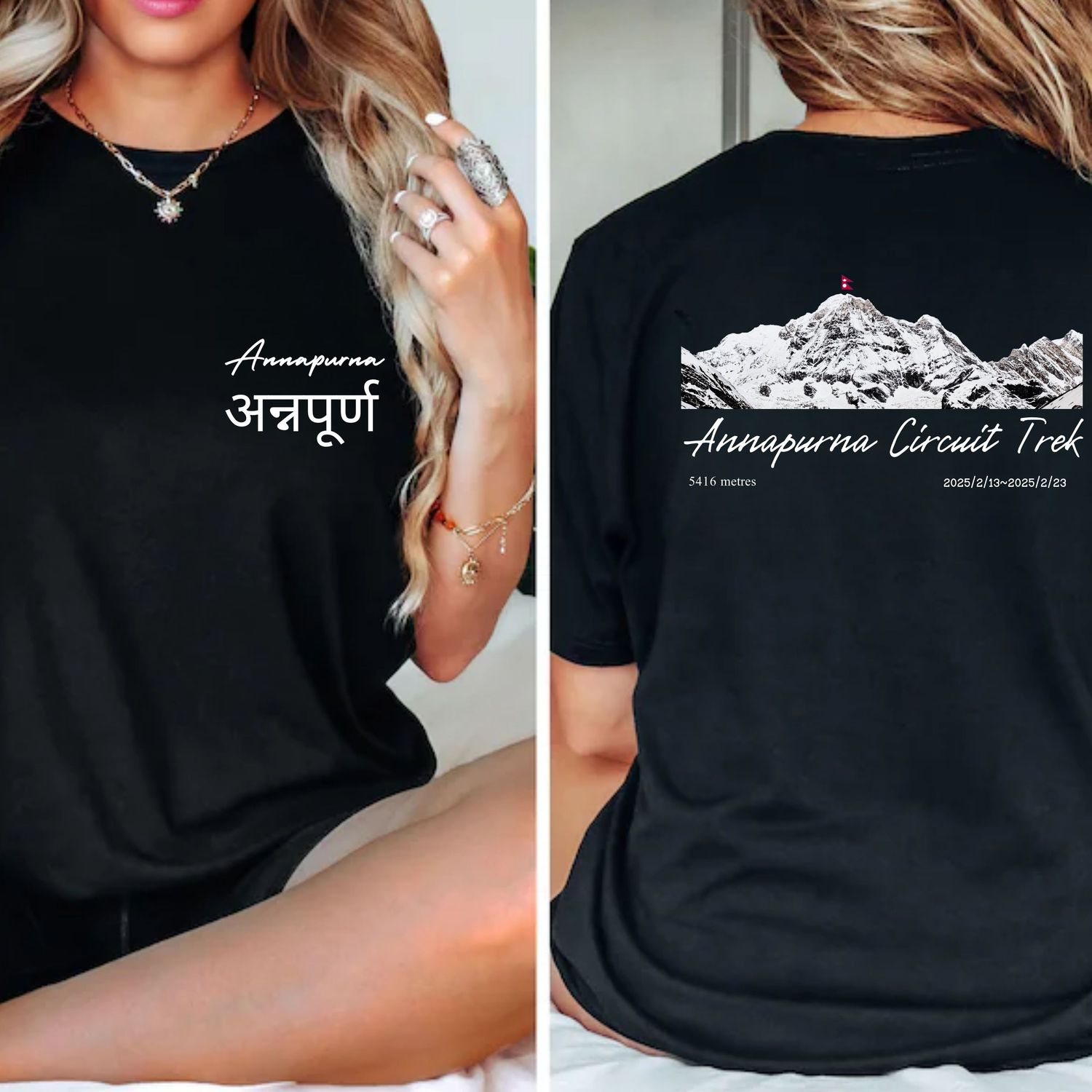 Annapurna Circuit Range Unisex Sports t-shirt