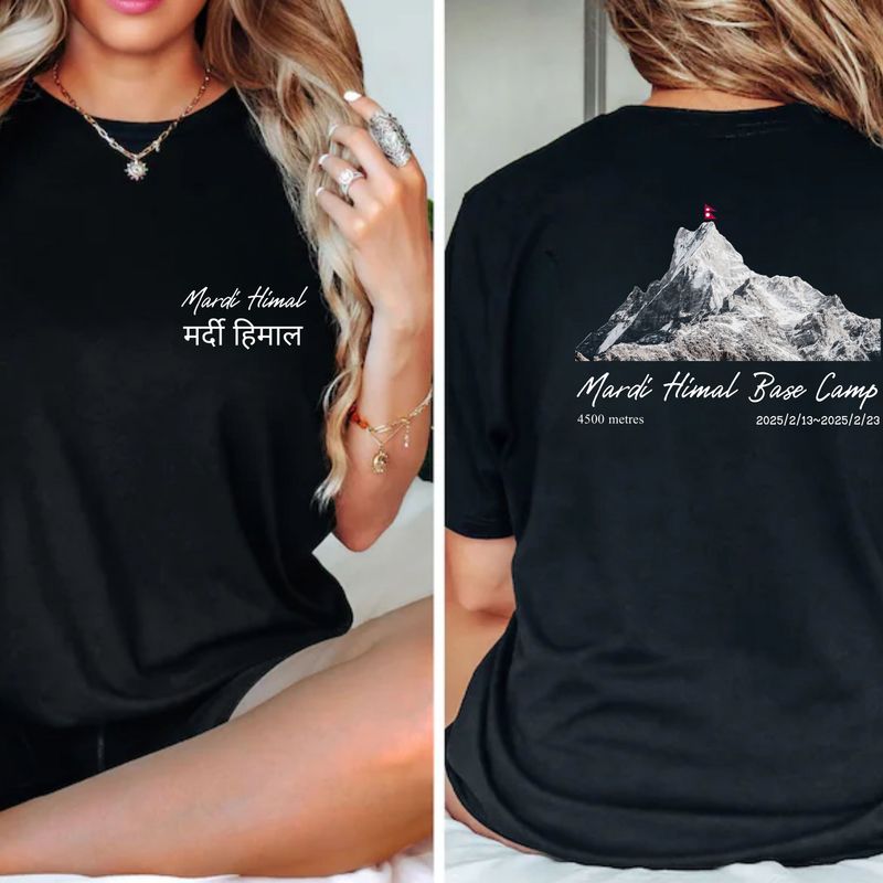 Mardi Himal Range Unisex Sports t-shirt