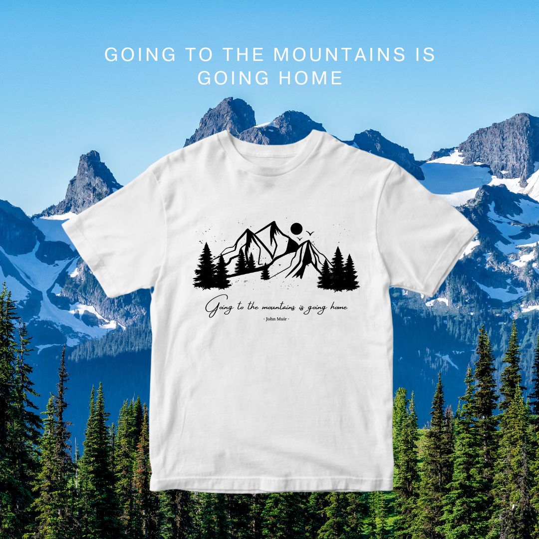 Going to the mountains is going home Unisex t-shirt