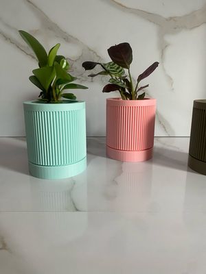 Indoor Planter &amp; Drip Tray  Fleur Planter
