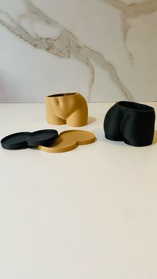 Nude Bum Indoor Planter Pot &amp; Drip Tray