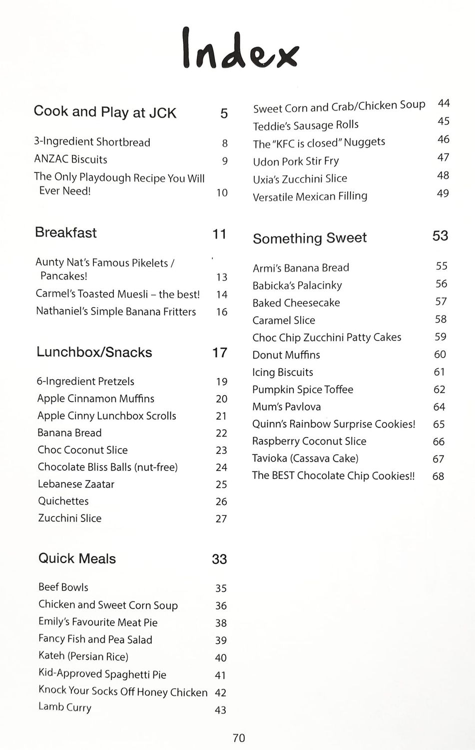 Jamboree Community Cookbook