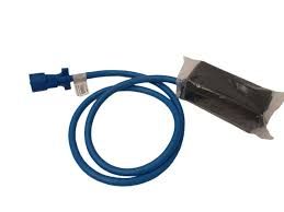 7 Way Plug Inline Pre-Wired Trailer ARTIC BLUE Cord Junction Box 12 Ft Wiring Cable Towing