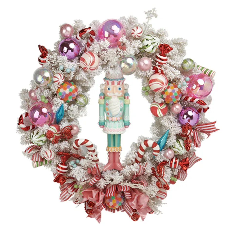 28&quot; Candy Nutcracker Wreath