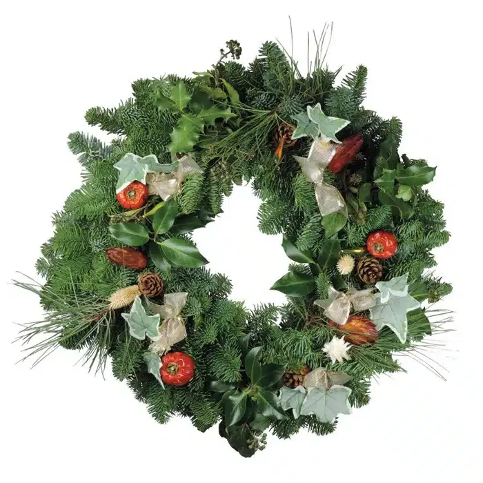 Ivy &amp; Mixed Foliage Christmas Wreath