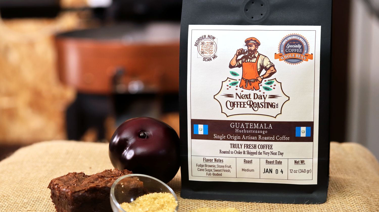 Guatemala - Huehuetenango, Single Origin Arabica Coffee 12 oz Bag