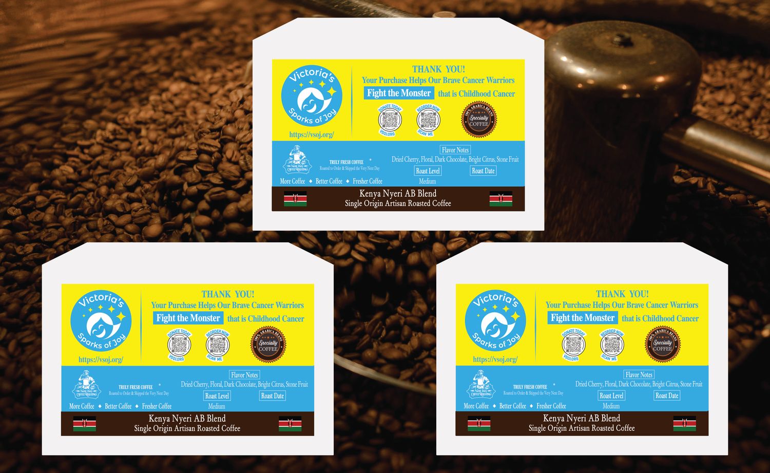 Kenya - Nyeri AB Blend, Single Origin Arabica Coffee - 36 Count (3 - 12 Count Boxes) SingleServe K-Cup® Compatible Pods