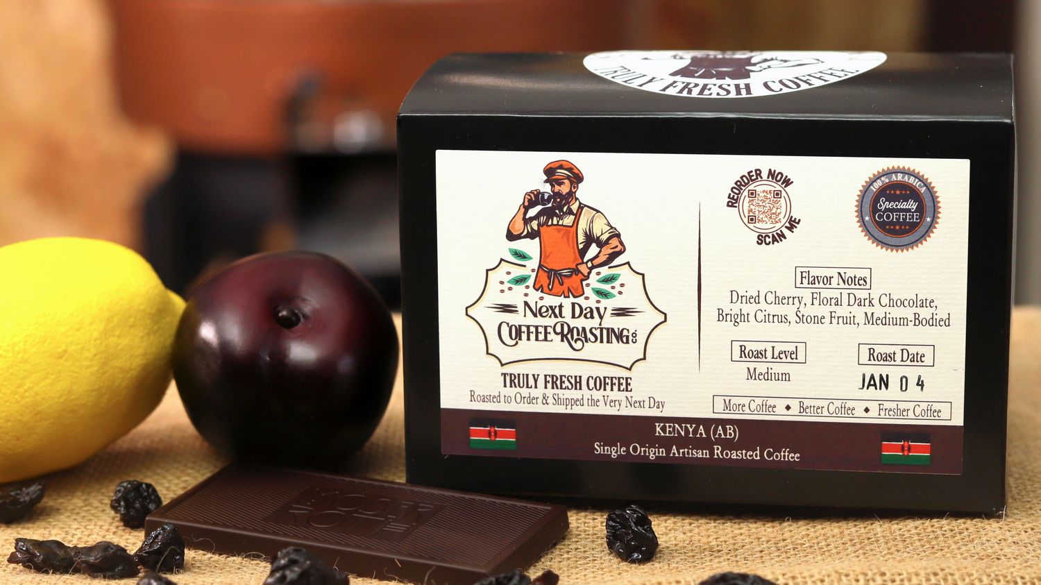 Kenya - Nyeri AB Blend, Single Origin Arabica Coffee- 24 Count (2 - 12 Count Boxes) Single Serve K-Cup® Compatible Pods