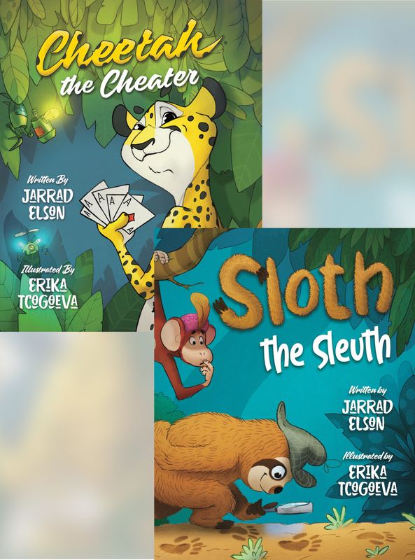 Cheetah the Cheater and Sloth the Sleuth hardcover bundle