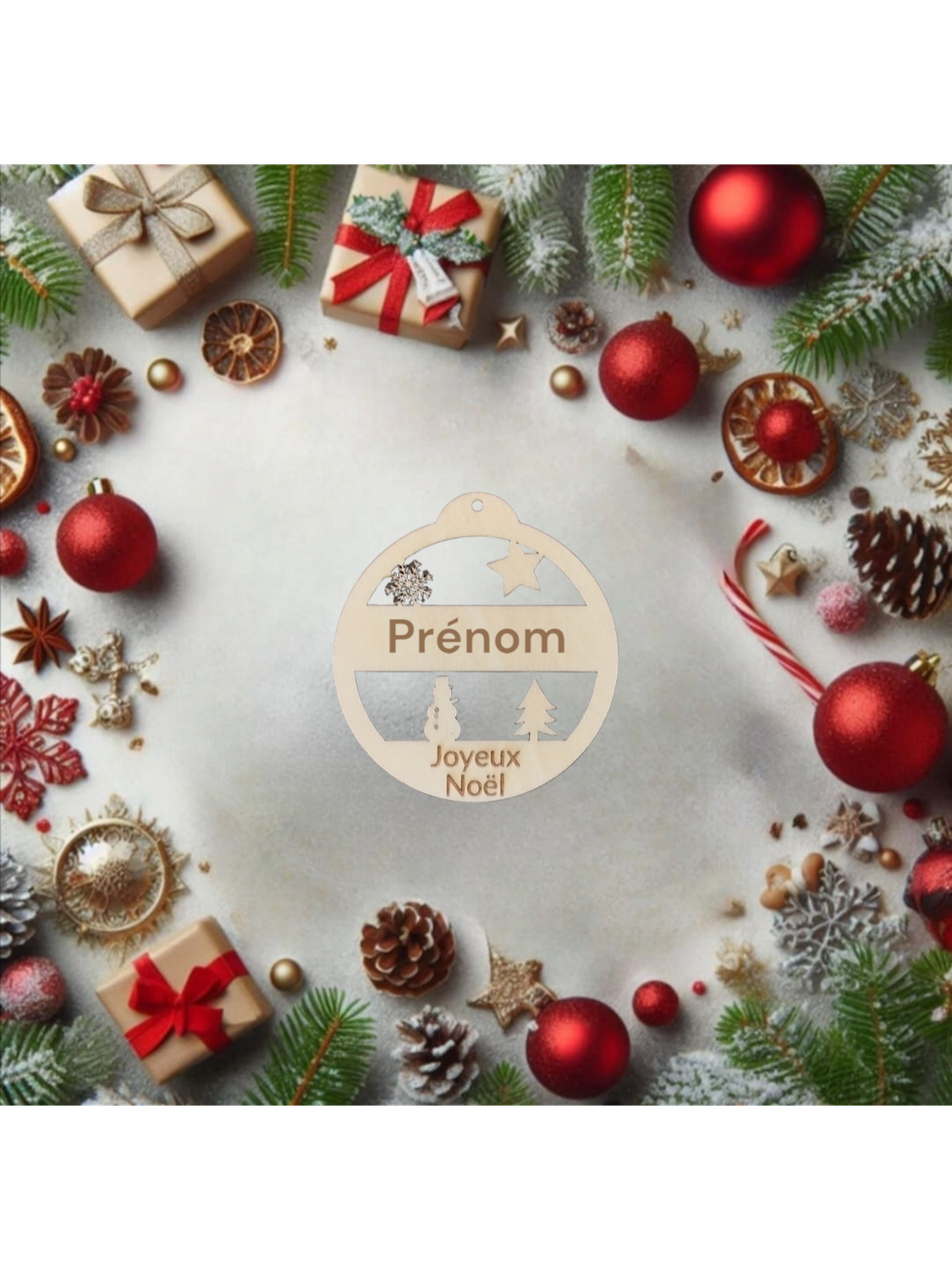 Boule de Noël personnalisé