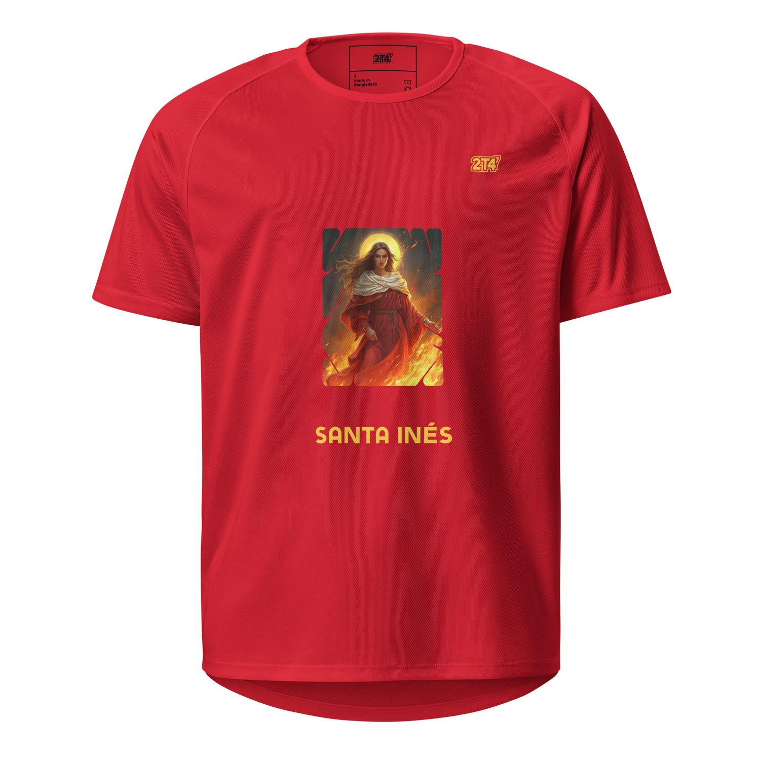 Camiseta deportiva unisex Santa Inés
