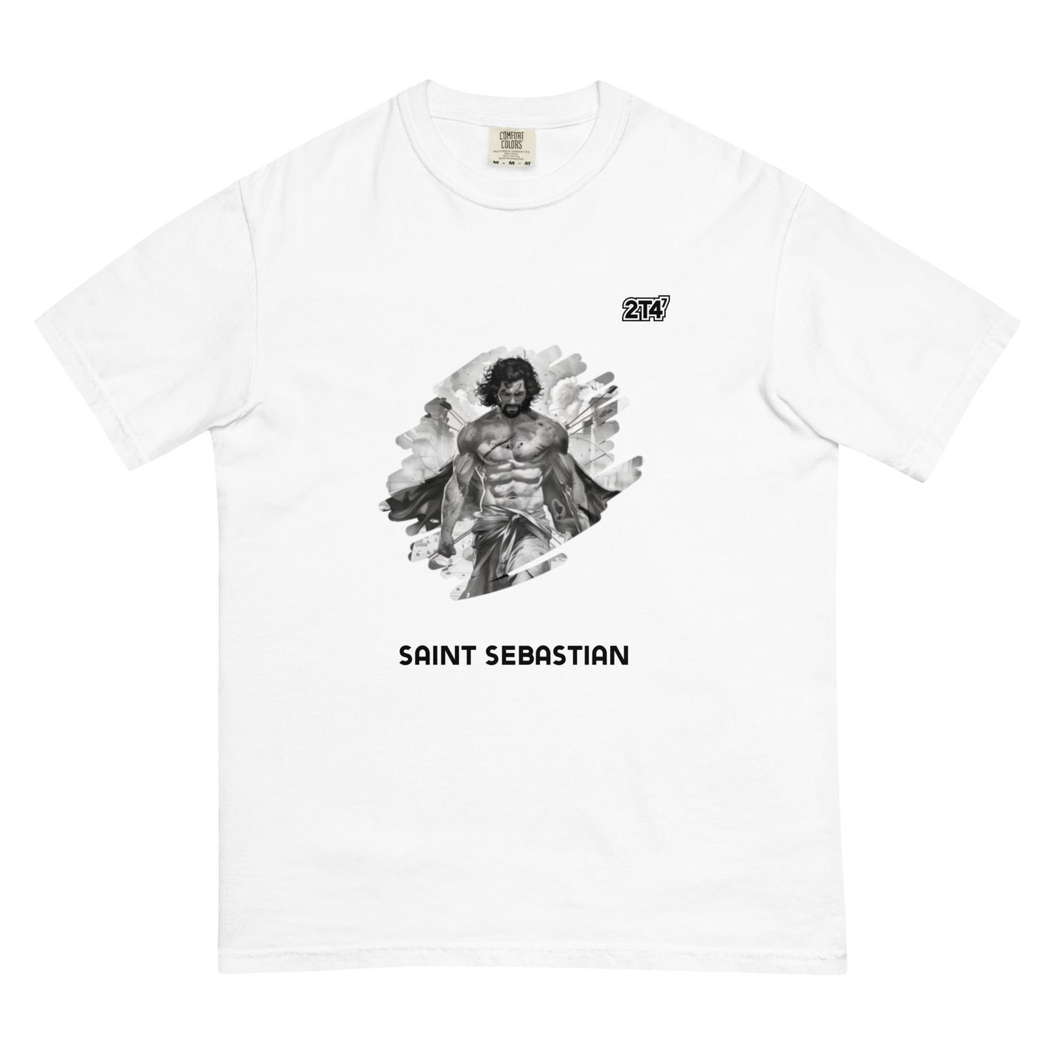 Camiseta blanca de algodón unisex San Sebastián