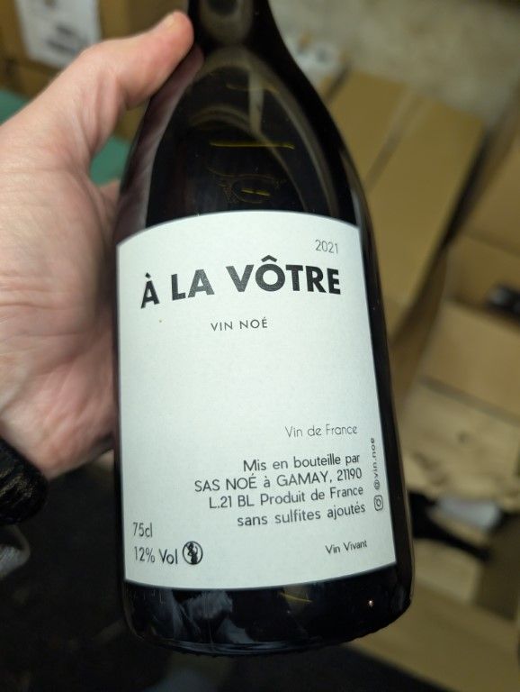 A La Votre Gamay 2021, Vin Noé