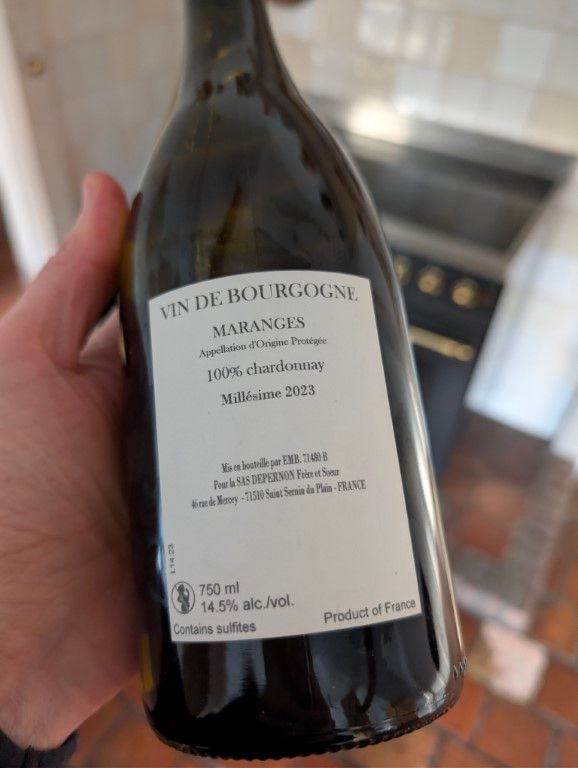 Maranges Blanc 2023, Beauregard 