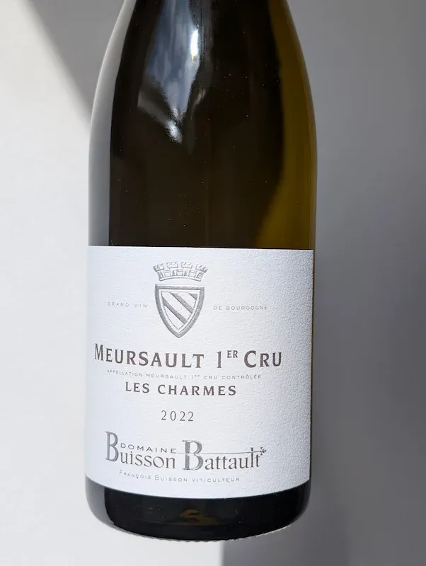 Meursault Charmes 1er cru 2022, Domaine Buisson Battault