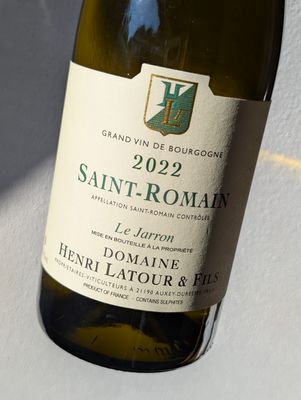 Saint-Romain 2022, Le Jarron, Domaine Henri Latour