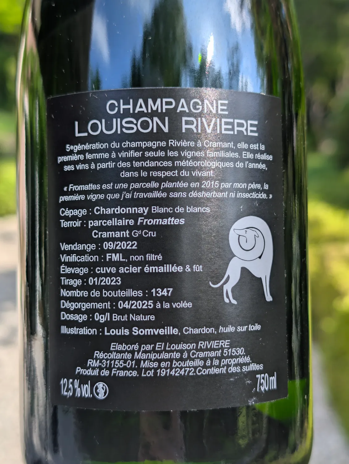 Champagne Grand Cru, Fromattes 2022, Louison Riviere