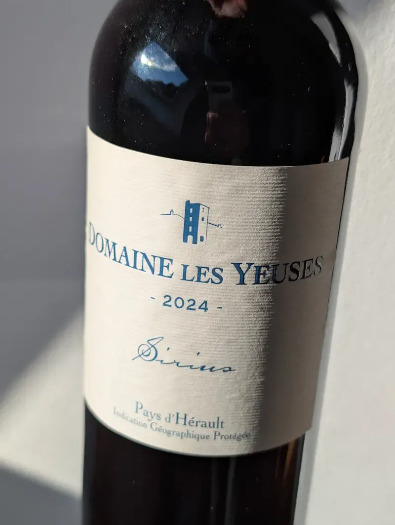 Le Sirius Rouge 2024, Domaine Les Yeuses