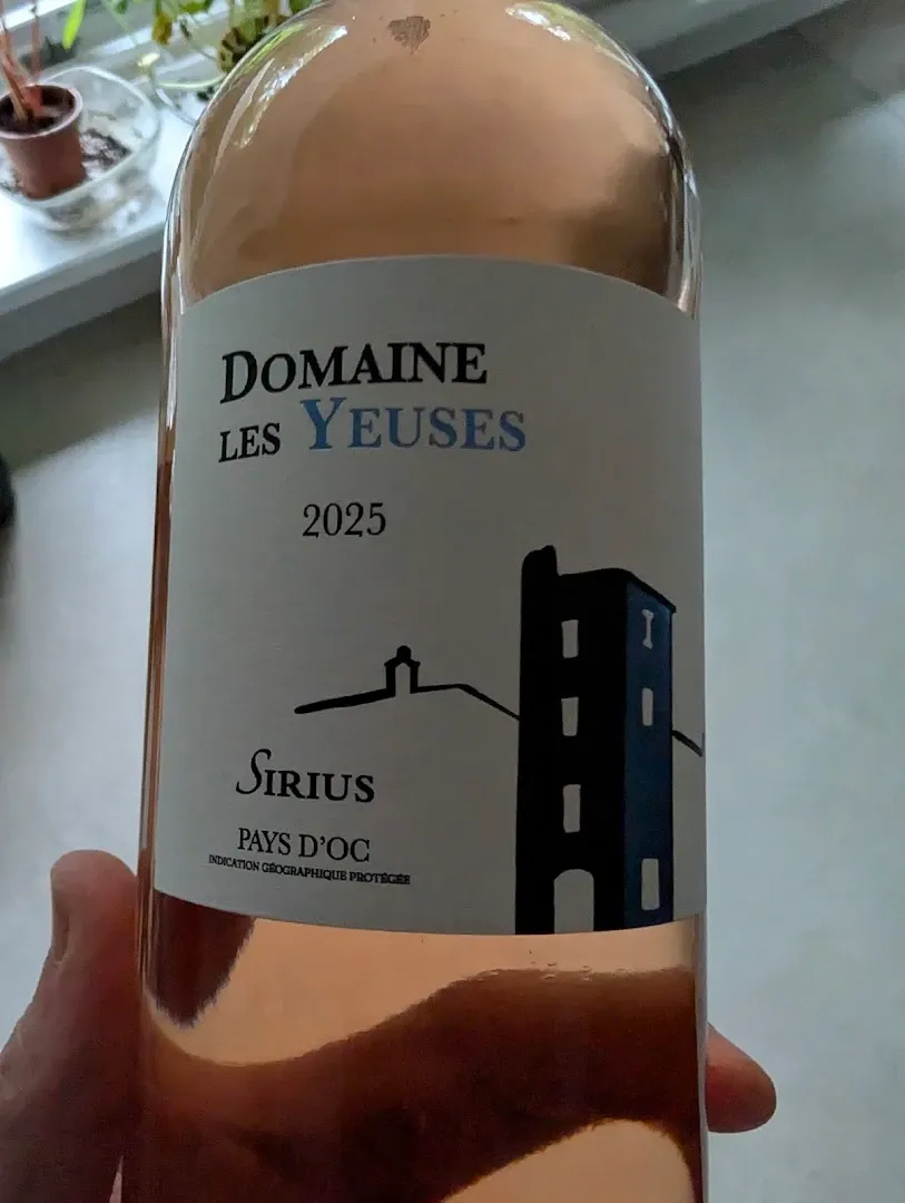 Le Sirius Rosé 2025, Domaine Les Yeuses