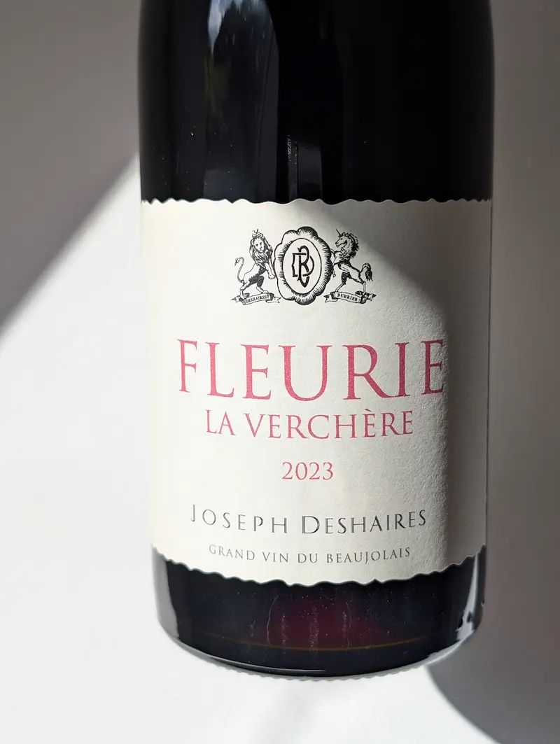 Fleurie, La Verchère 2023, Joseph Deshaires - Domaine de Beauregard