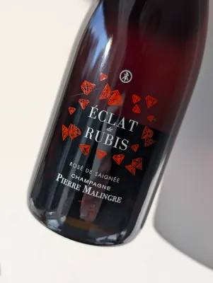 Rosé de Saignée Champagne, Éclat de Rubis Millésime 2020, Pierre Malingre