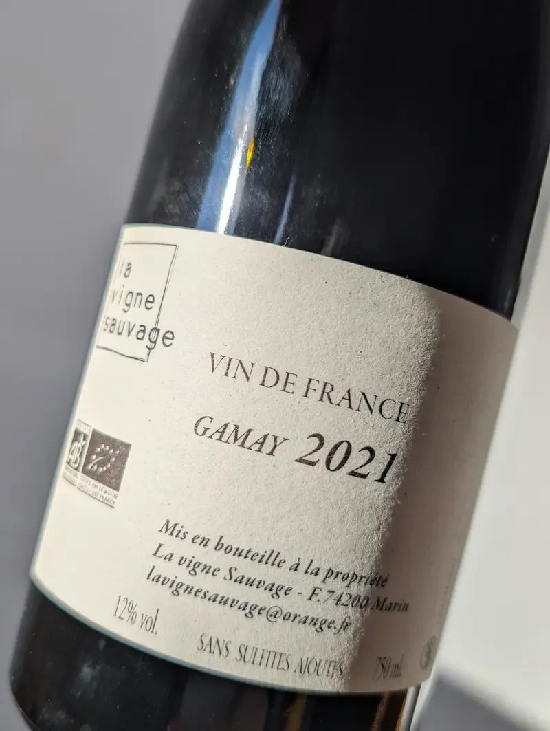 Savoie rouge 'Les Sauvageons' 2021, La Vigne Sauvage