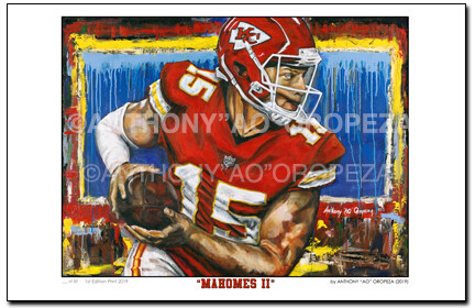"Mahomes II" - by AO - 11x17 Print