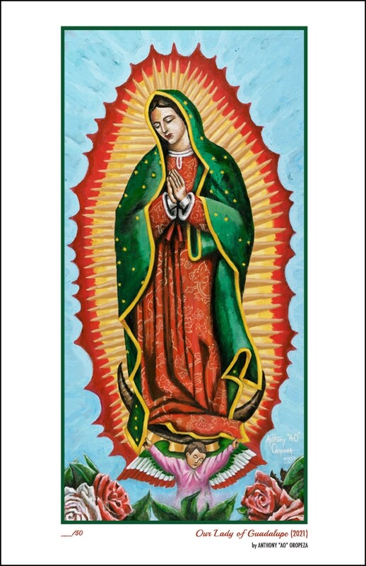 "Our Lady of Guadalupe" by AO - 24" x 36" Print
