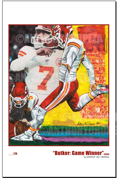 "Butker: Gamer Winner" - 11x17, 1st Run (20-numbered)