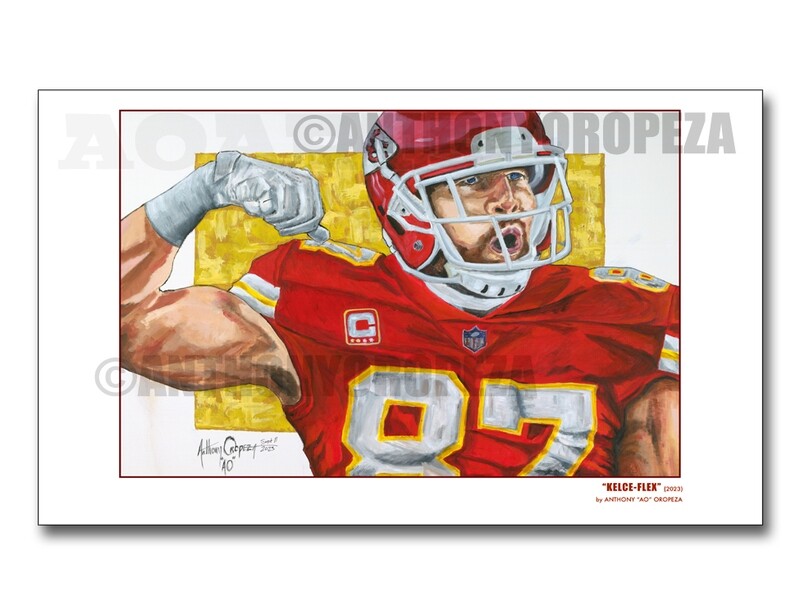 "Kelce-Flex" - 11x17, 1st Run (25-numbered)