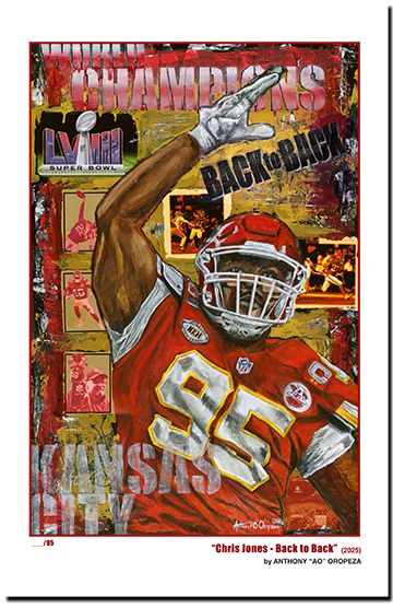 NEW: "Chris Jones - SB58" - 11x17, 1st Run (95-numbered)