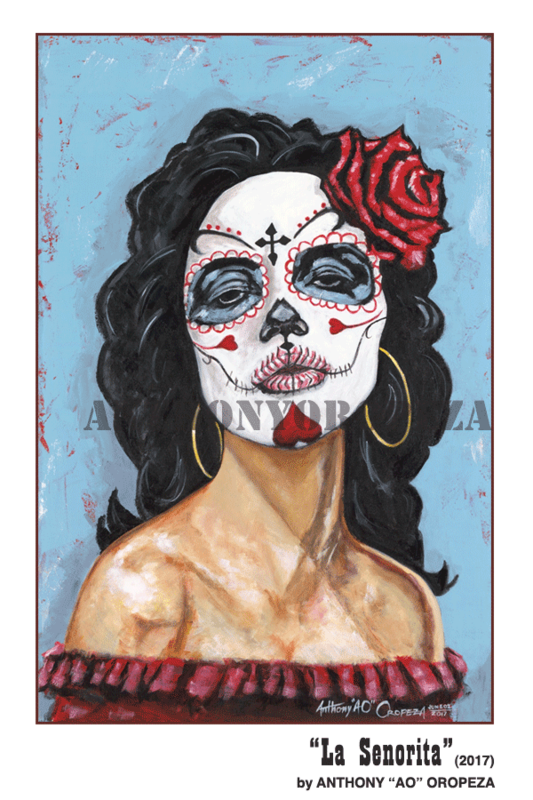 "La Señorita" by AO - 11" x 17" Print