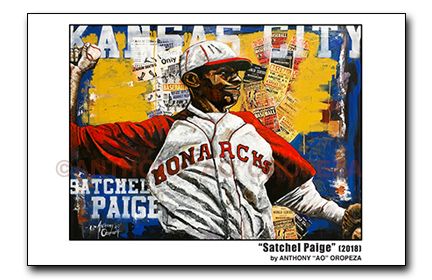 "Satchel Paige" by AO - 11x17 Print (Non-Numbered)
