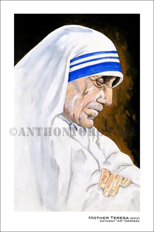 "Mother Teresa" by AO - 11 x17 print