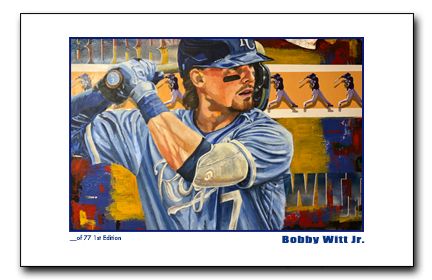 NEW: "Bobby Witt Jr." - 24 x 36, 1st Run (50-numbered)