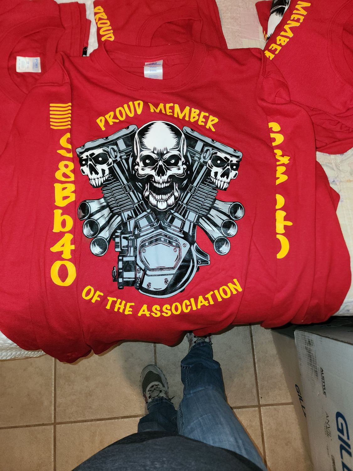 PM LS Red (Gold lettering) 4XL