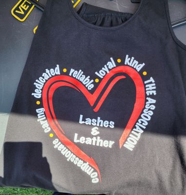 Ladies - Lashes &amp; Leather Tank Large
