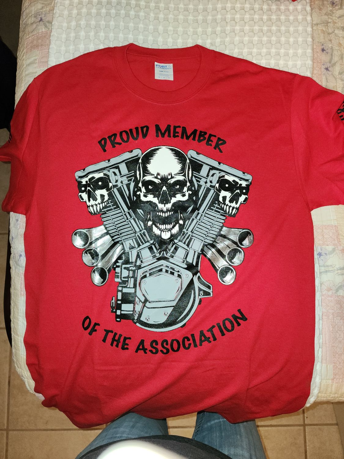 PM SS Red (Black lettering) Medium