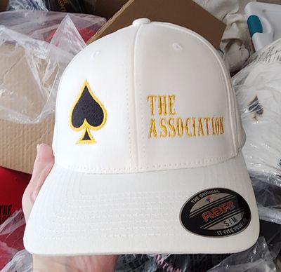 Hats w/Road Name -The Assoc (White) L/XL