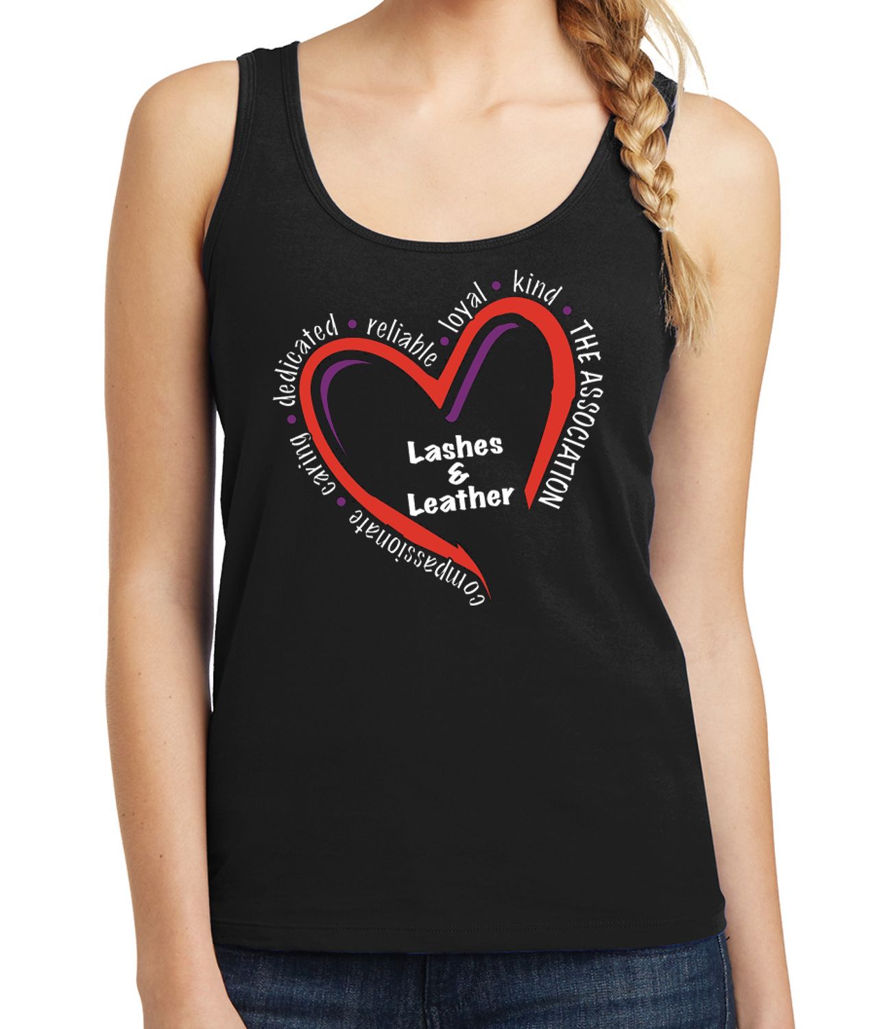 Ladies - Lashes &amp; Leather Tank Large