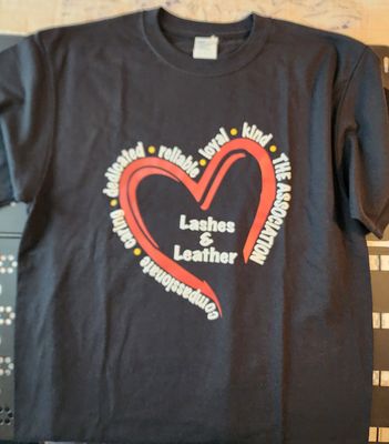 Ladies - Lashes &amp; Leather SS Black Large