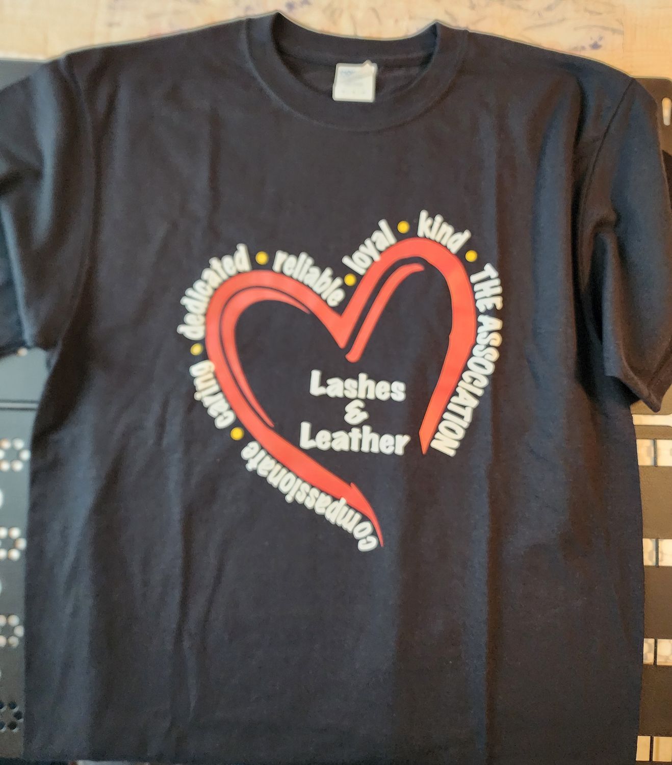 Ladies - Lashes &amp; Leather SS Black 2XL