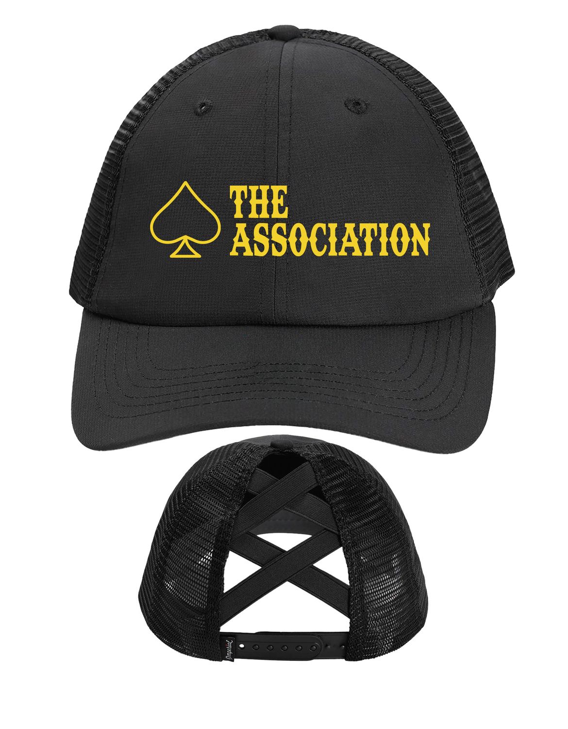 Hat w/Road Name -The Assoc Black Lady's Ponytail