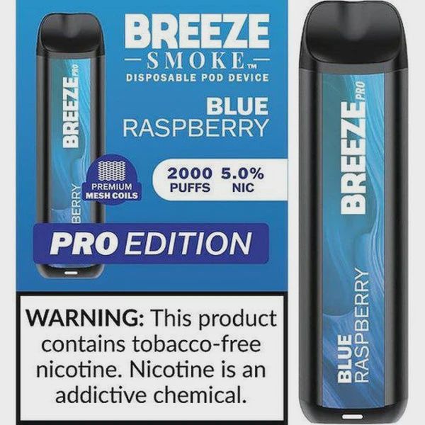 Breeze Pro Edition, Flavor: Blue Raspberry