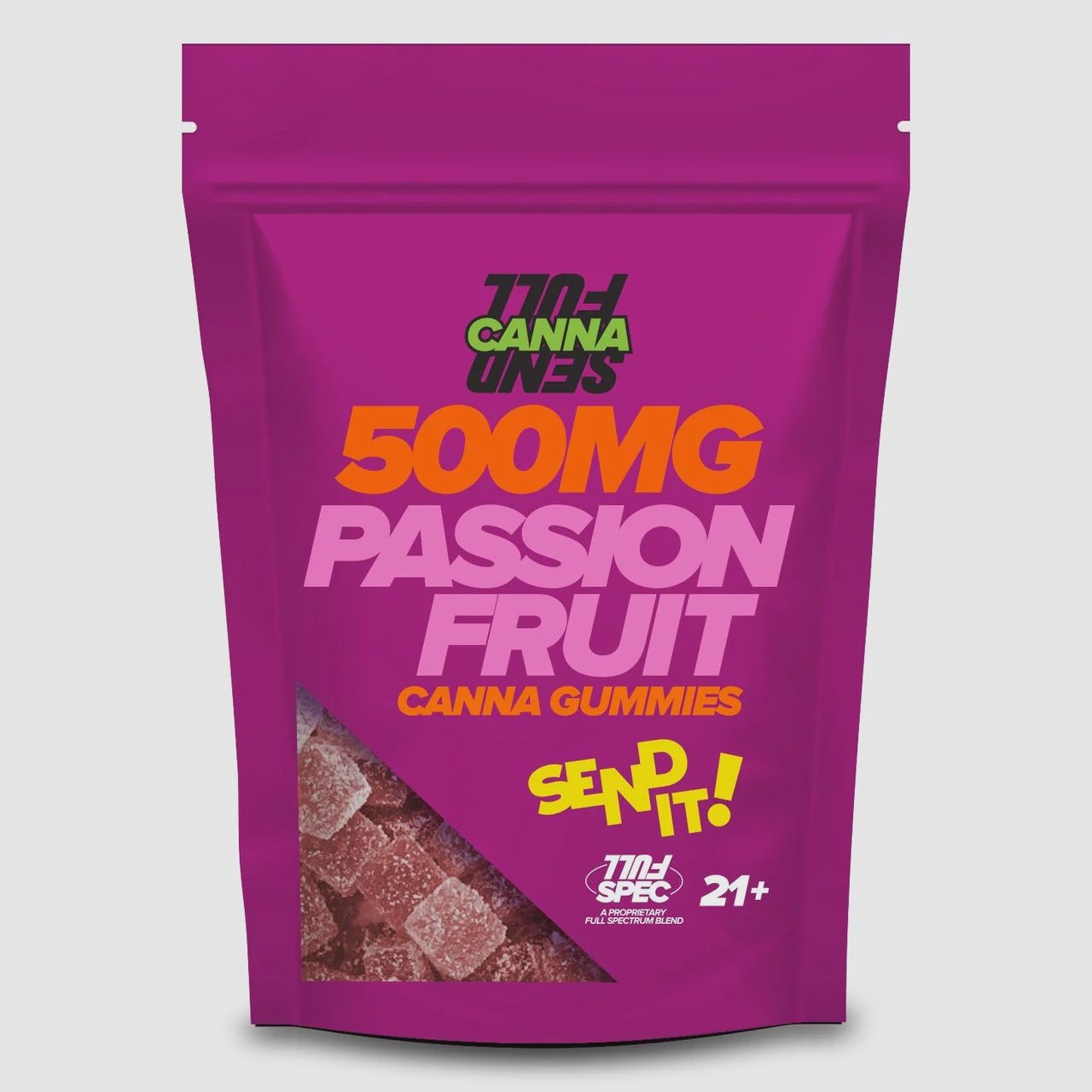 Fullsend Canna Gummies, Flavor: Passion Fruit
