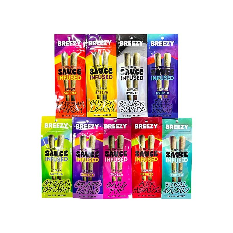 Breezy Sauce Infused 1.5G Prerolls