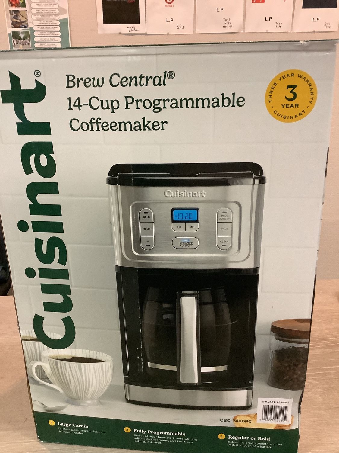 Cuisinart 14 cups programmable coffee maker