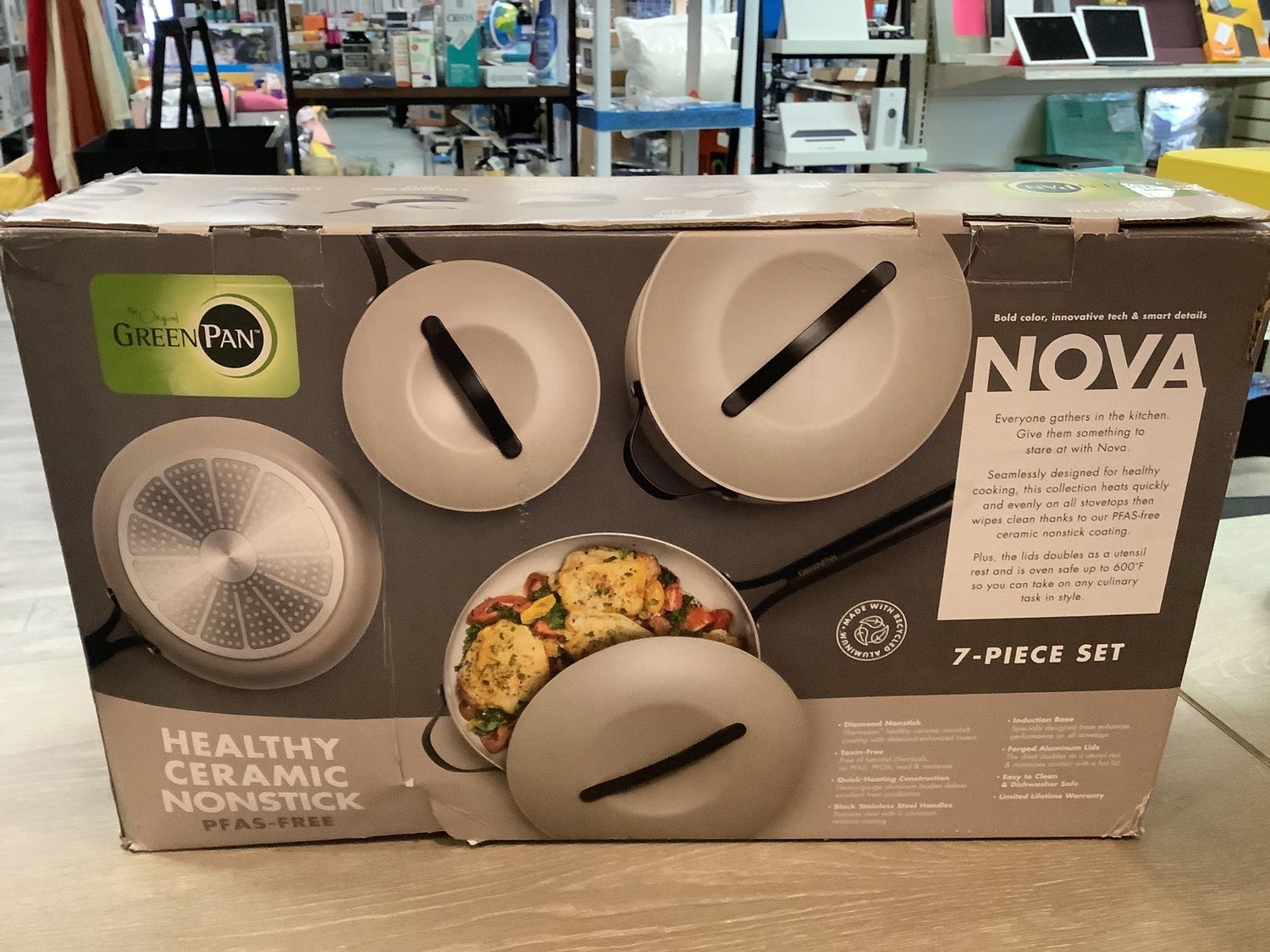 Greenpan  NOVA series 7Pcs Set ceramic non stick