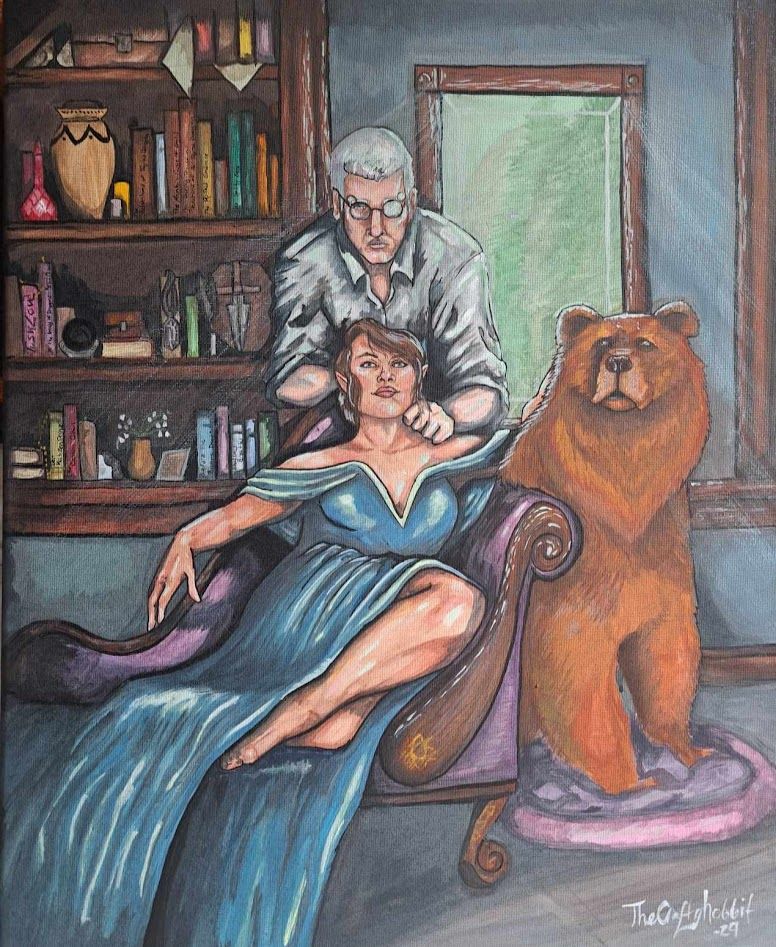 Lord and Lady De Rolo (and Trinket)